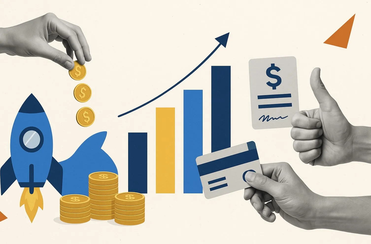 finansowanie start-upu. Diagram schodkowy ilustrujący kolejne źródła finansowania start-upu – od bootstrappingu, przez aniołów i fundusze VC, po rundę Series A.