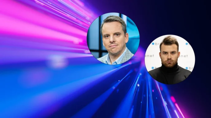 Na zdjęciu: Wojciech Stramski, CEO Beyond.pl (po lewej), a także Przemysław Samoń, frontend manager w Britenet Sp. z o.o.