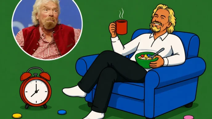 Richard Branson podkreśla, że pobudka o 5 rano działa u niego tylko dlatego, że odpowiada jego naturalnemu rytmowi / Fot. Mat. własne/Mat. prasowe