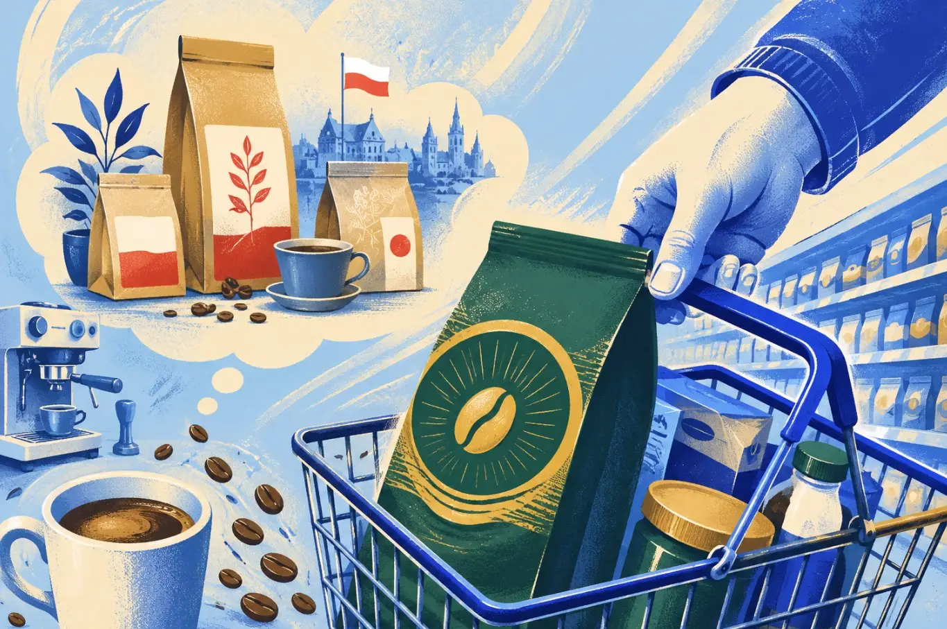 Jak naprawdę pijemy kawę — i gdzie nasze deklaracje rozjeżdżają się z portfelem / Fot. Mat. własne/OpenAI
