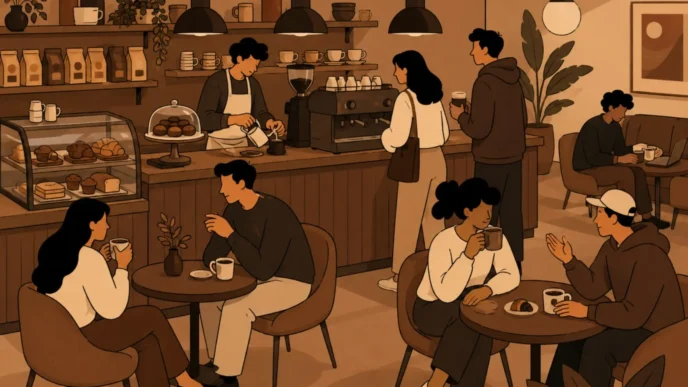 Polacy w kawiarni doceniają spienione mleko i latte art / Fot. Mat. własne