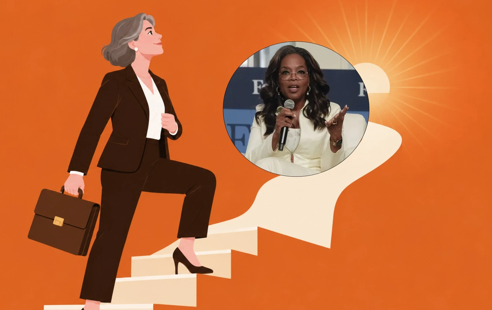Oprah Winfrey twierdzi, że życie zaczyna się w wieku 44 lat / Fot. OpenAI, Getty