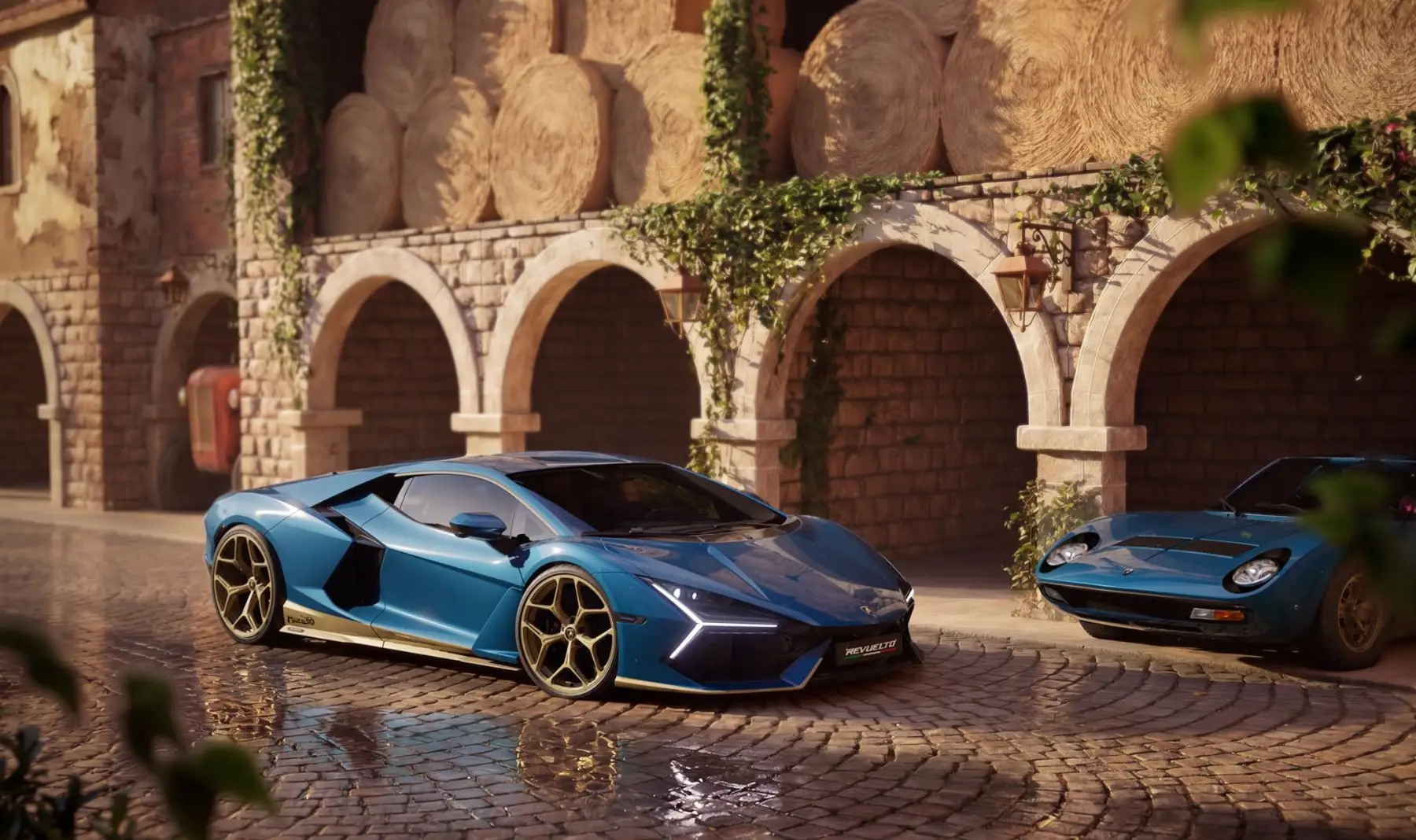 Lamborghini Revuelto Miura 60° Homage. Powstanie specjalna seria w hołdzie dla pierwszego supersportowego samochodu / wygenerowane przez AI