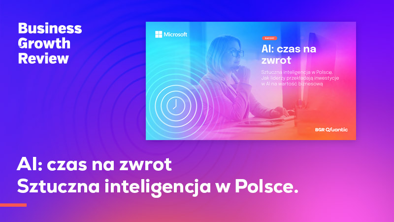 Okładka raportu AI: czas na zwrot