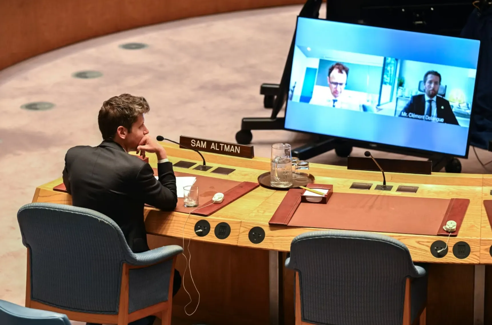 Dyrektor generalny OpenAI, Sam Altman, uczestniczący w zeszłym miesiącu w Nowym Jorku w posiedzeniu Rady Bezpieczeństwa ONZ poświęconym sztucznej inteligencji