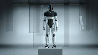 Robot firmy Neura Robotics na wizualizacji
